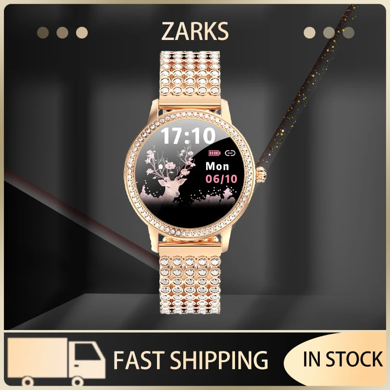 

Diamond-Studded LW20 Smart Watch For Women Lovely Steel Watches IP68 Waterproof Heart Rate Bracelet Fitness Smartwatch For Lover