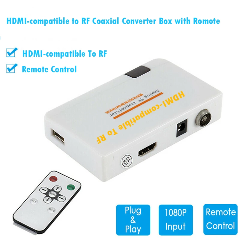 HDMI-совместимый к коаксиальному преобразователю RF передатчик с пультом
