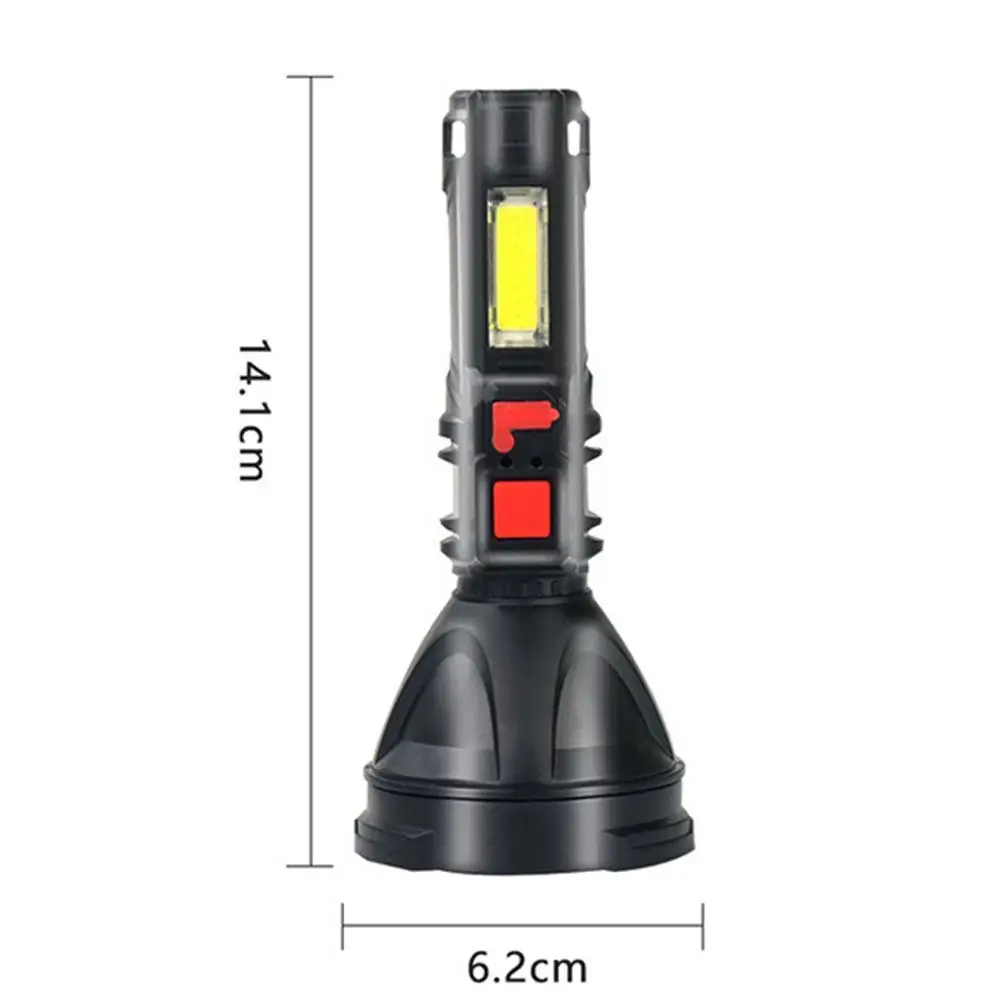 

Strong Light Flashlight Outdoor Strong Light Flashlight LED Lighting With Fishing Side Light Light Y5D0
