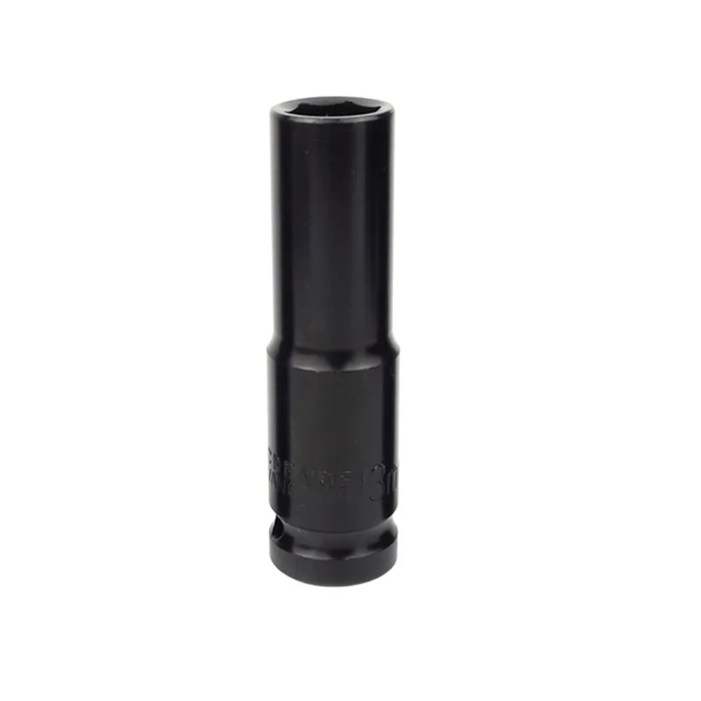 

1PCS 1/2" Drive Electric Impact Wrench Hexs Socket Head Set Kit 8~21mm Black Socket Key 78mm Lenght For Socket Wrench Set Tool