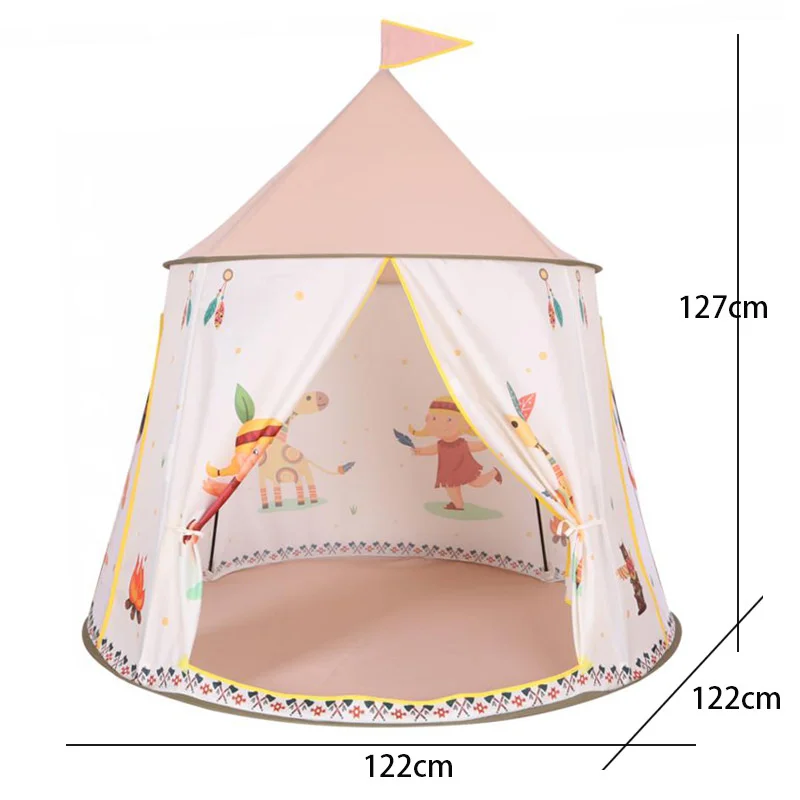 

Home Game Portrait Child Folding Princess Home Castle Air Toys Tent Christmas gift for Baby
