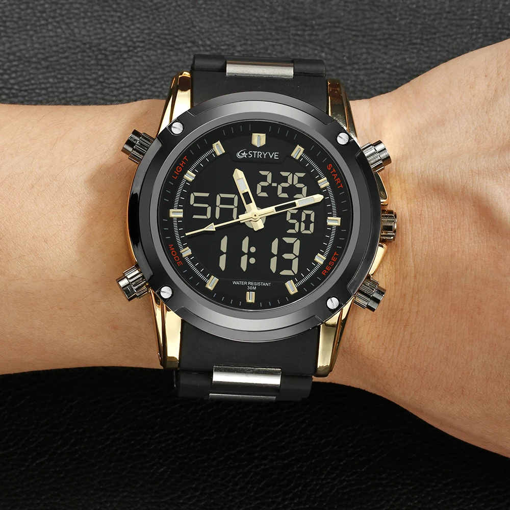 Мужские спортивные часы STRYVE брендовые классические Водонепроницаемые