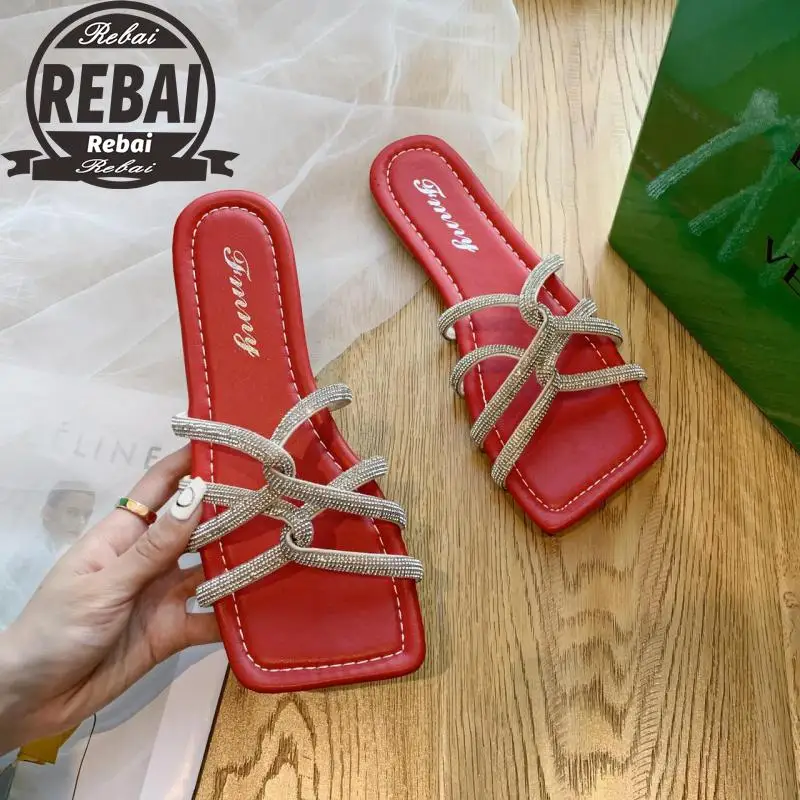 

Fashion Multicolour Open Toe Ankle Strap Women Sandals Sexy High Heels Lady Ladies Sandals Flat Slippers Chaussures Femmes