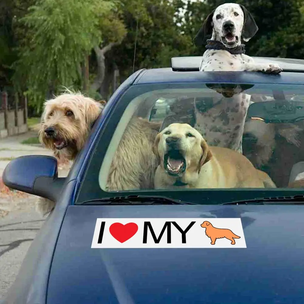 I Love My Pet наклейка с s-образным узором автомобильная Сильная Липкость