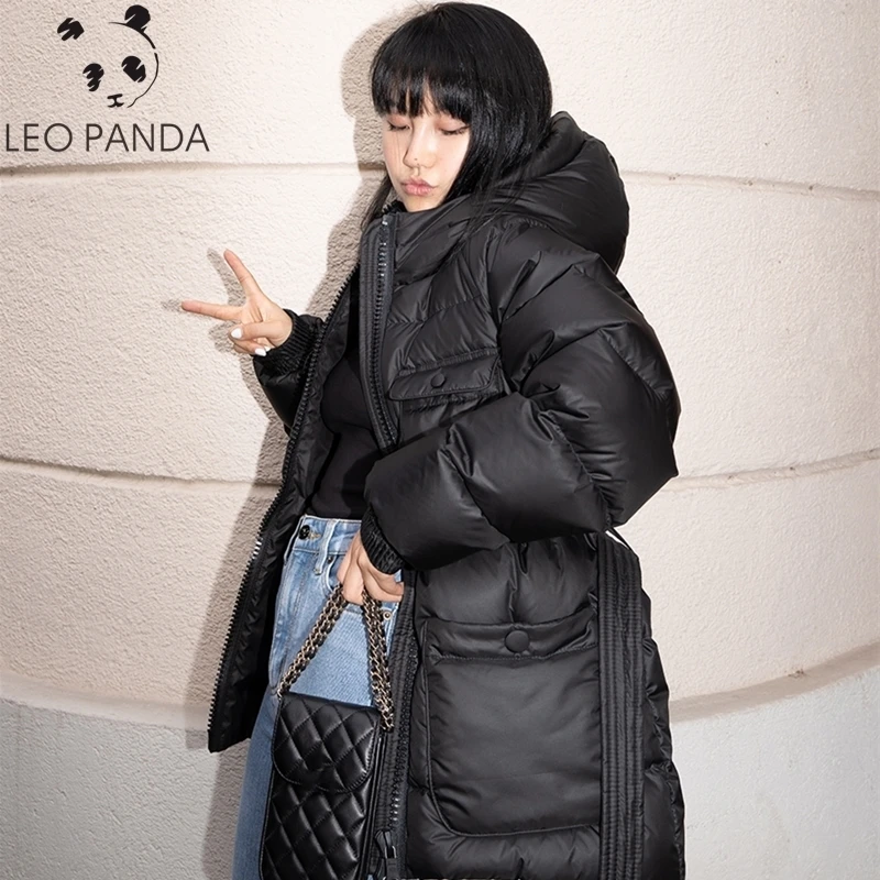 

New Winter Coats Women Autumn Down coat Blend Fashion Jackets Belt Lace-up Solid Casual Slim Down Coat Female Outer