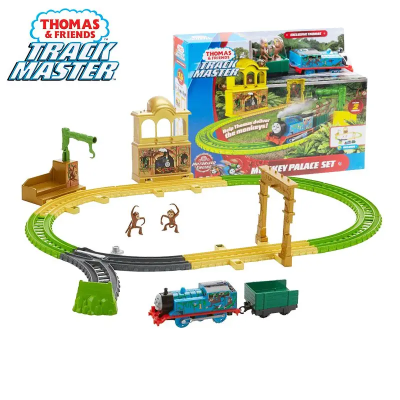 

Thomas & Friends Trackmaster Monkey Palace Set Train Play Diecast Car Railway Motorized Engine Track Playset Toys For Children