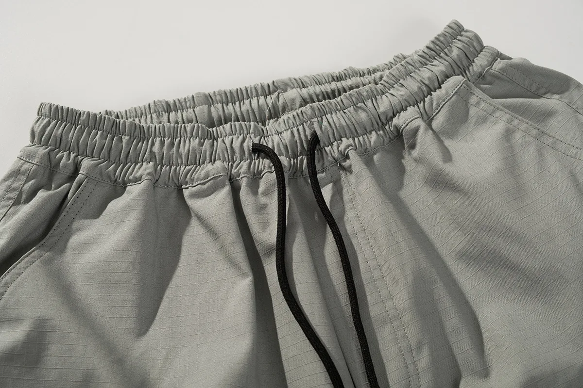 

Weaving pocket workwear casual loose-fitting shorts polyester cotton casual shorts regular pockets knee length