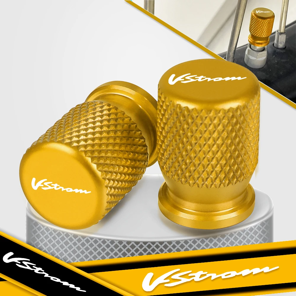 

Motorcycles Wheel Tire Valve Stem Caps Airtight Covers For Suzuki V-Strom V Strom Vstrom 250/DL250 650/DL650 1000/DL1000 V-STROM