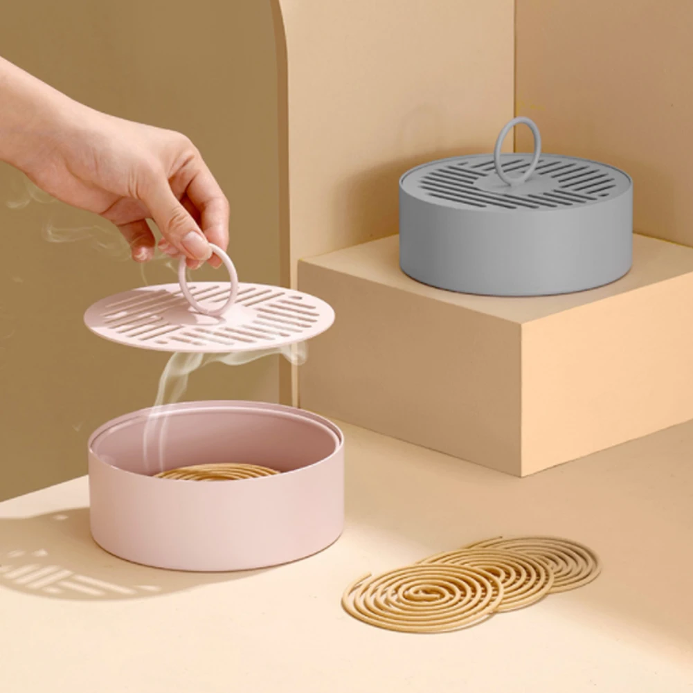 

Creative Metal Hollow Mosquito Coil Holder Case Garden Burner Insect Repellent Box summer Indoor anti-mosquito Metal Holder
