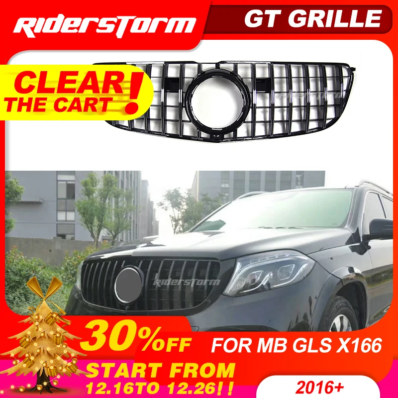 GT решетка для GLS class X166 GT решетка для Mercedes Benz GLS class GLS300 GLS350 передняя решетка внедорожника авто передняя решетка