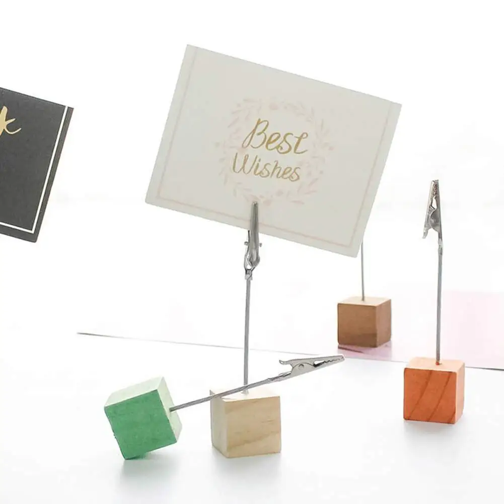 8 шт. держатель для фотографий с деревянной основой | Дом и сад