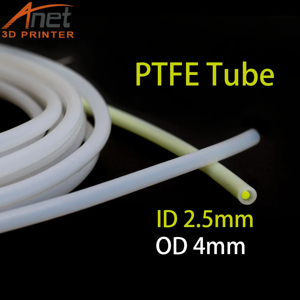 Anet ET4 PTFE Bowden трубка ID2.5mm OD4mm 1 75mm направляющая для 3D принтера экструдер с сильной