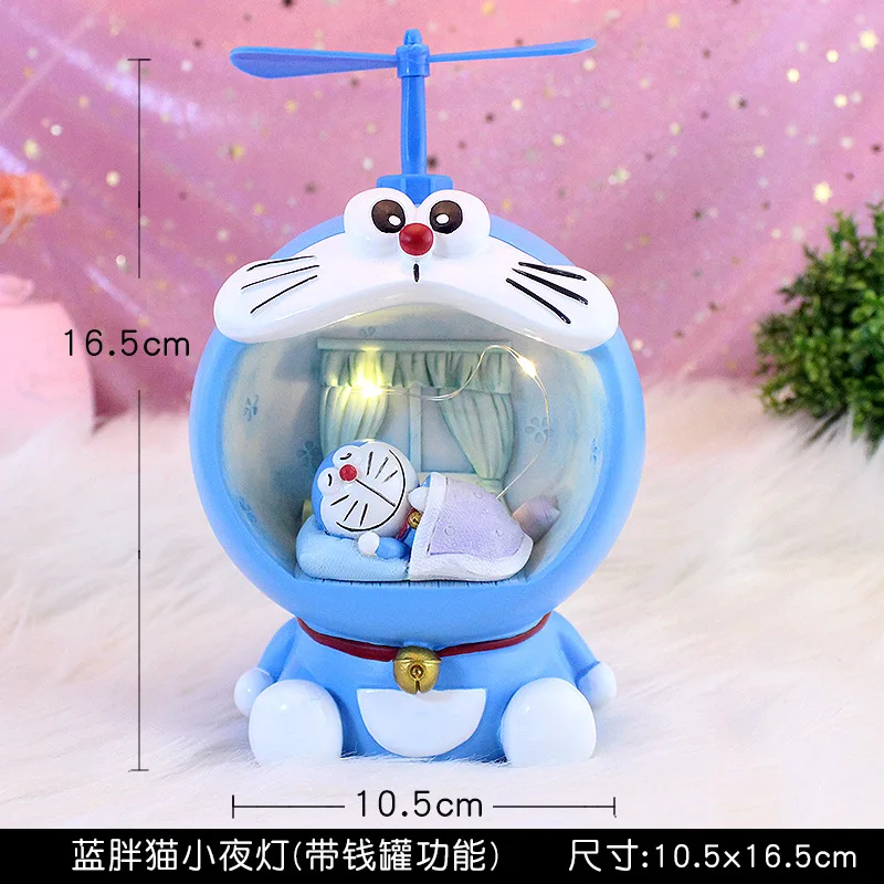 

Gehore Creative Night Light Decoration Blue Tinker Flying Star Light Cartoon Animation Piggy Bank Piggy Bank Student Gifts 2021