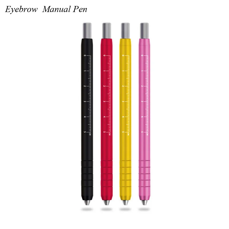 New Microblading PenWith Ruler Kit Caneta Tebori Perfect Wires Classic Manual Eyebrow Tattoo Gun | Красота и здоровье