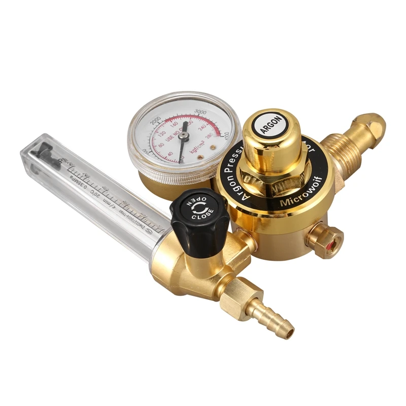 Durable AR Argon CO2 Gauge Pressure Regulator Mig Tig Flow Meter Control Valve Single Step Reducer Welding Gas T | Автомобили и