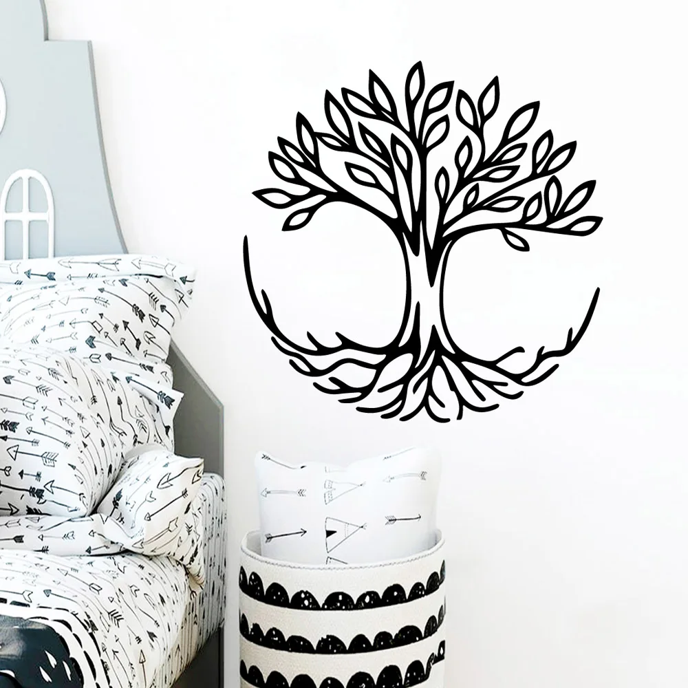 Милые настенные виниловые наклейки на дерево водонепроницаемые аксессуары для