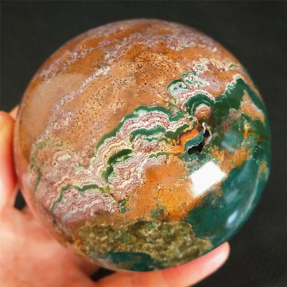 

Natural Marine jasper agate stone ball mineral ball