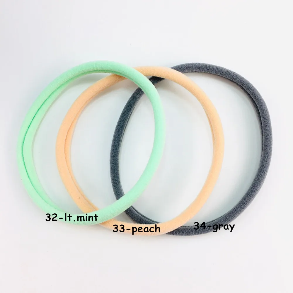 100 шт./лот 34 цвета U Pick 10 мм обтягивающая эластичная нейлоновая повязка на голову