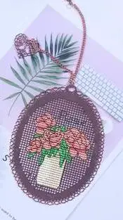 TT Girls DIY ремесло Стич вышивки крестом металлическая Закладка серебро Золотой Рукоделие Вышивка ремесла счетный крест-строчка Kit-6TH - Цвет: JS066