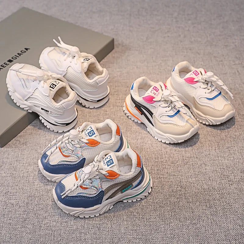 

Children Sports Shoes 2021 Autumn Kids Casual Shoes Boy Spring Soft-soled Shoes Girls Mesh Breathable Running Shoes 6 7 8 9 10 Y