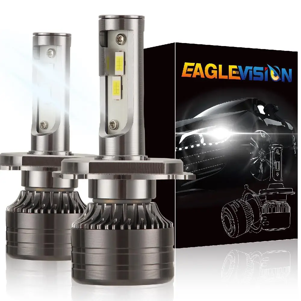 

1 pair LED Headlight Bulb 60W 6,000LM ZES-3575 LED chip Automobile LED headlight Car Headlamp