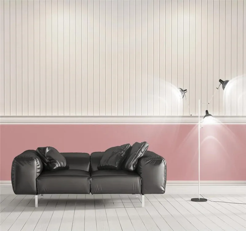 Пользовательские 3d обои простые полоски фоновые стены свежие Геометрические
