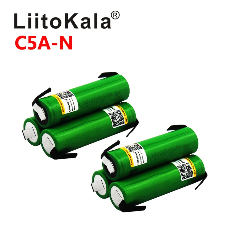 

Liitokala Original battery 18650 VTC5A 2600mAh 3.6V High Drain 40A Li-ion Battery for vape E-cigarette Flashlight US186