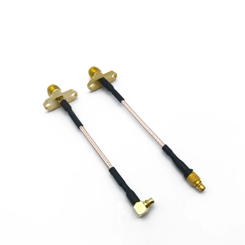 85mm MMCX To SMA RP-SMA Female Flange FPV Antenna Extension Cord Cable with Holder for RC Drone Racing | Игрушки и хобби