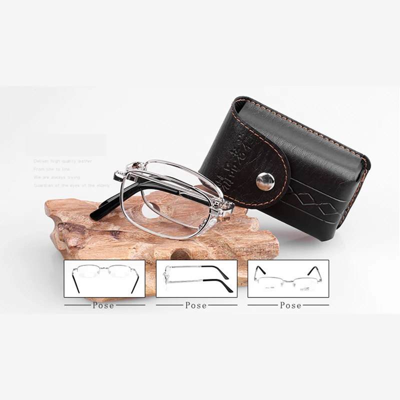 

Folding Reading Glasses Men And Women Ultralight Portable Presbyopia Eyeglasses Diopter +0.5 0.75 1.0 1.25 1.5 1.75 2.0 To 4.0