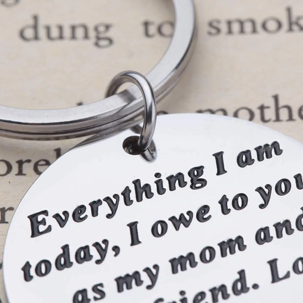 Mom Birthday Gifts for Mother of Bride Wedding Day Keychain From Daughter Appreciation Gift Parents Kids | Украшения и аксессуары
