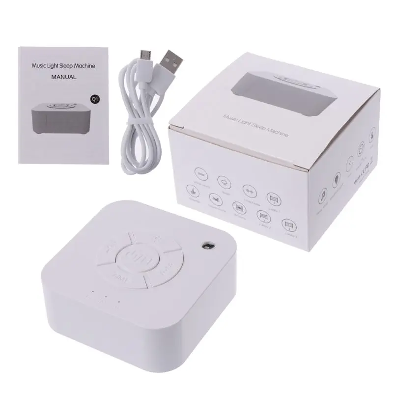 

White Noise Machine USB Rechargeable Timed Shutdown Sleep Sound Machine For Sleeping & Relaxation For Baby Adult Office Travel