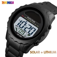 skmei fashion mens watches solar supply digital watch waterproof stopwatch chrono digital wristwatches for male student montre