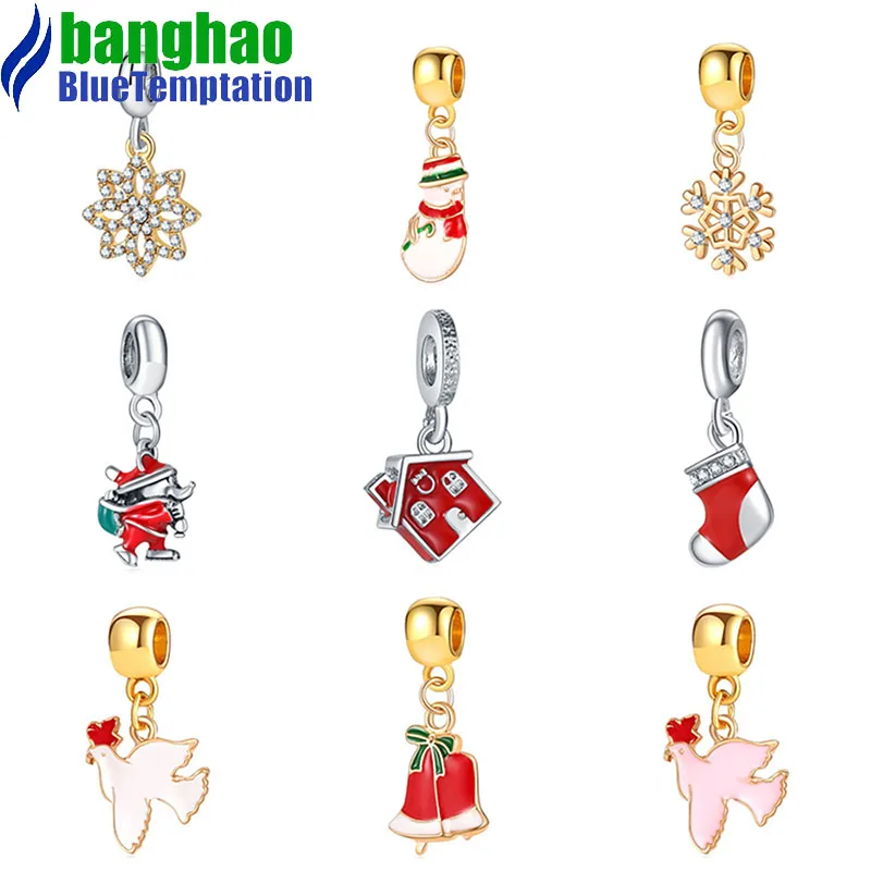 Модный Рождественский Шарм для изготовления аксессуаров сделай сам ювелирные