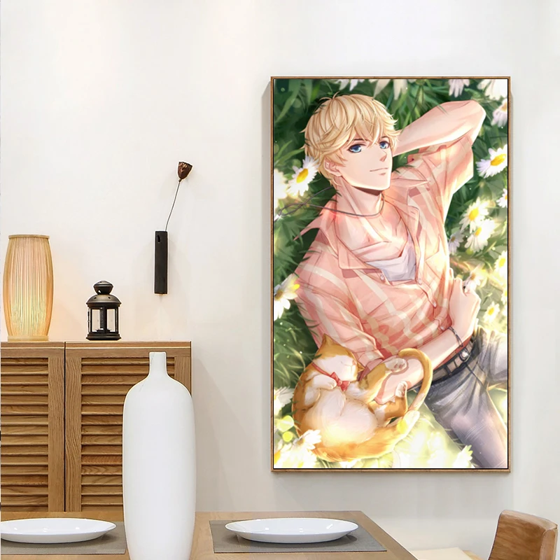 Картины по номерам произведение искусства любителей аниме красивый мальчик