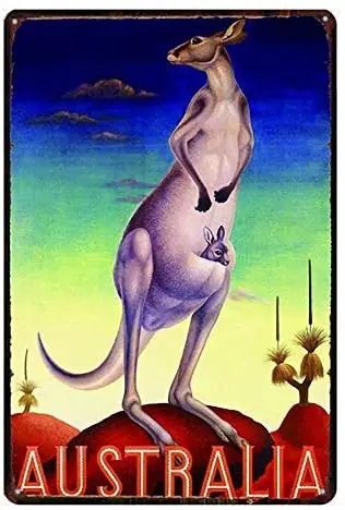 

Vincenicy Metal Sign Great Aluminum Tin Sign Australia Sign 12" X 8"