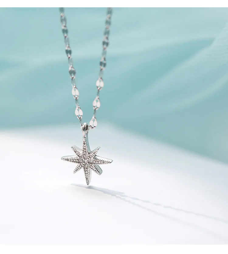 Ожерелье женское Двухслойное с подвеской в виде звезды и Луны | Украшения