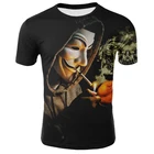 2020 Новинка; Лидер продаж; Клоун 3D футболка с рисунком мужские клоун уход за кожей лица Мужская футболка 3d клоун с короткими рукавами Веселая футболка Топы И Футболки