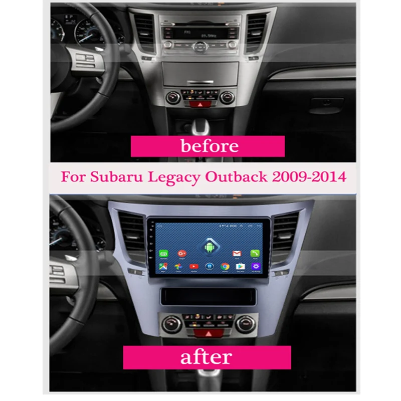 Горячая Распродажа 9 дюймов Android 8,1 Автомобильный gps навигатор для Subaru Legacy Outback 2009- мультимедийная радиосистема