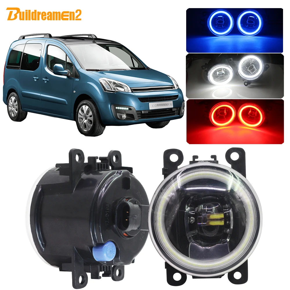 

Buildreamen2 автомобильные H11 2012 лм светодиодный ные лампы противотумансветильник ры линзы ангельские глазки DRL 12 В Высокая яркость для Citroen Berlingo ...