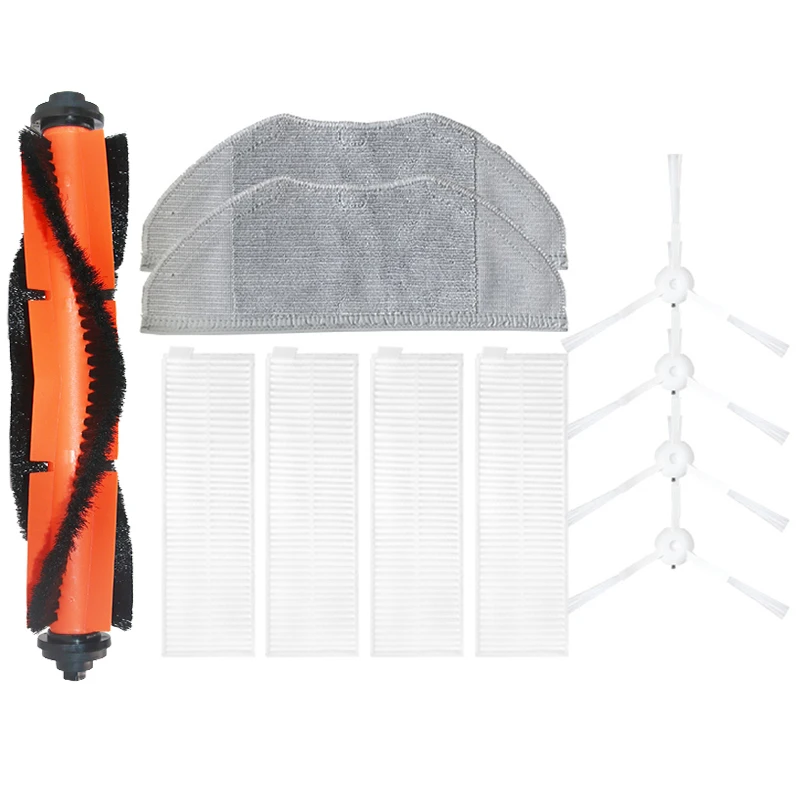 

11Pcs Replacements for G1 Vacuum Cleaner Parts Accessories Main Brush*1 Side Brushes*4 HEPA Filters*4 Mop Clothes*2 Set