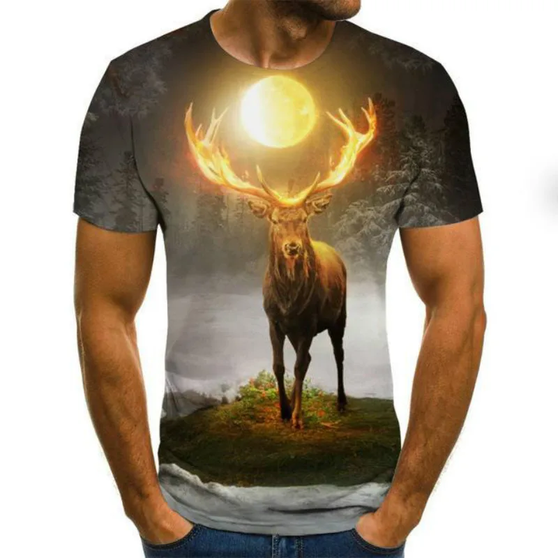 

2021 summer fashion men's hip-hop 3D t-shirt men's t-shirt anime short sleeve O-neck