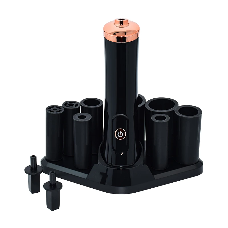 Electric Eyelash Glue Shaker for Nail Polish Tattoo Ink Pigment Liquid Shaking Machine with 2pcs Connector 8pcs Cover