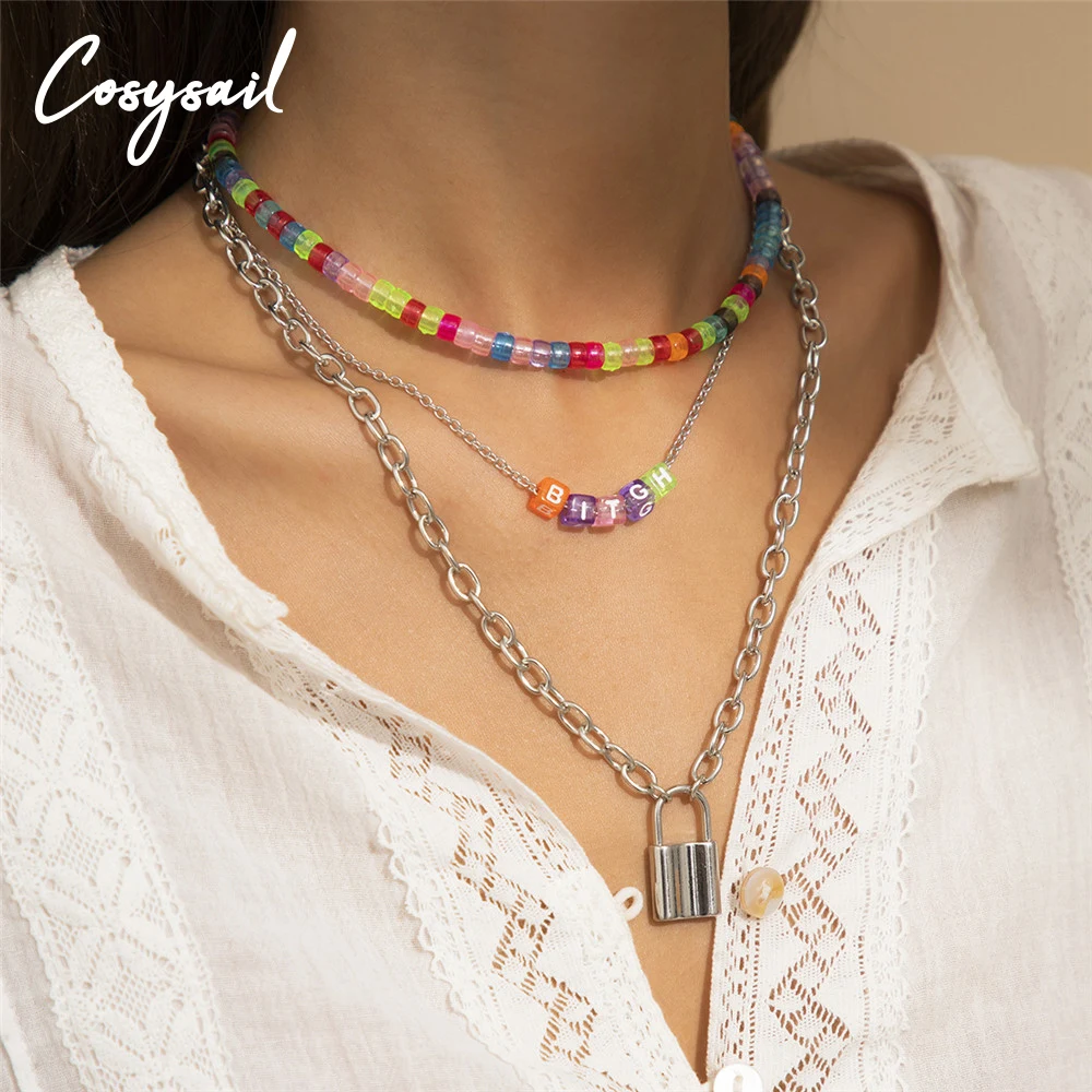 

Cosysail Korean Ethnic Imitation Pearl Letters Star Flower Choker Necklace for Women String Beaded Short Necklace Jewelry