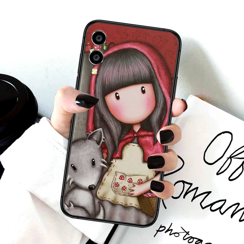 

Cartoon Gorjuss Girl Santoro Phone Case For Huawei Honor 6A 7A 7C 8 8A 8X 9 9X 10 10i 20 Lite Pro Play black Back 3D Shell