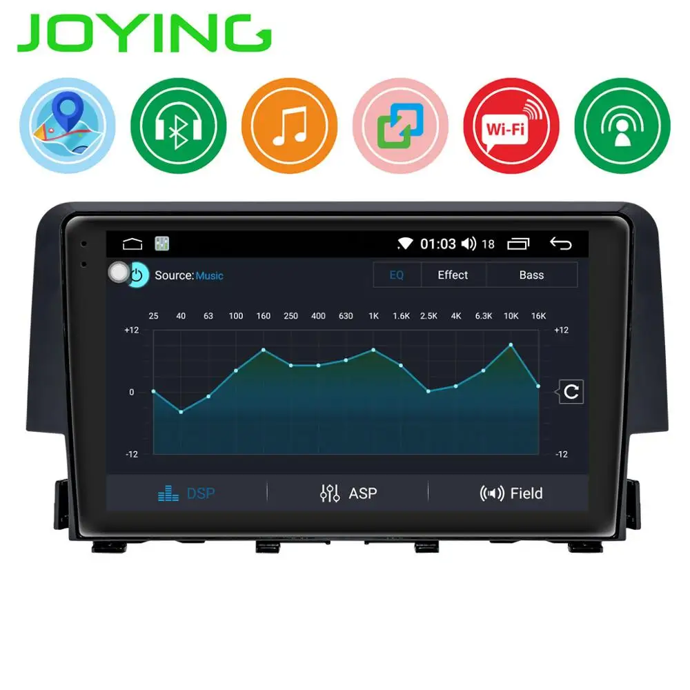 JY-HO145N1 " 1 din Android Автомагнитола с HD1024* 600 Tochscreen gps мультимедийный плеер для Honda Civic Автомобильная стерео камера - Цвет: JY-HO145N1