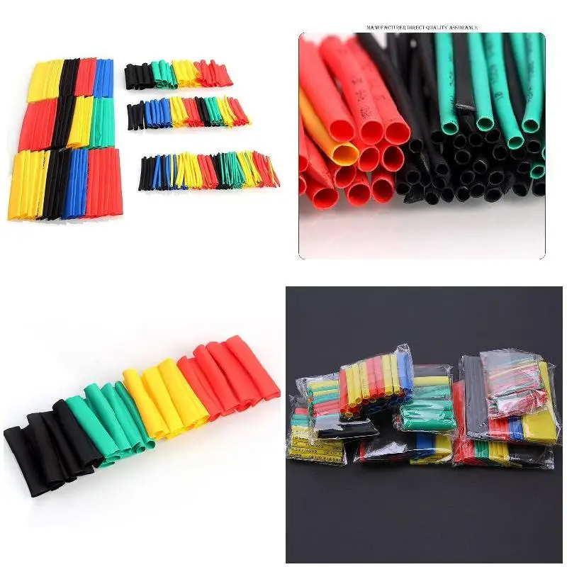 

164pcs Set Polyolefin Shrinking Assorted Heat Shrink Tube Wire Cable Insulated Sleeving Tubing Set Shrink Wrapping Cable Protect