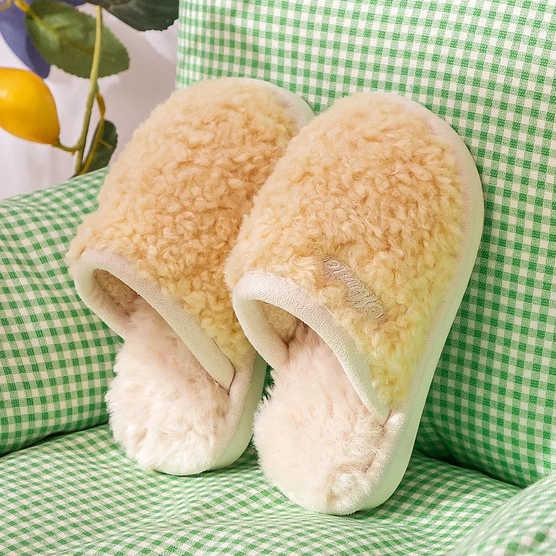 Parent-child cotton slippers home shoes lovers children cotton slippers Warm slippers  slippers women Cotton slippers