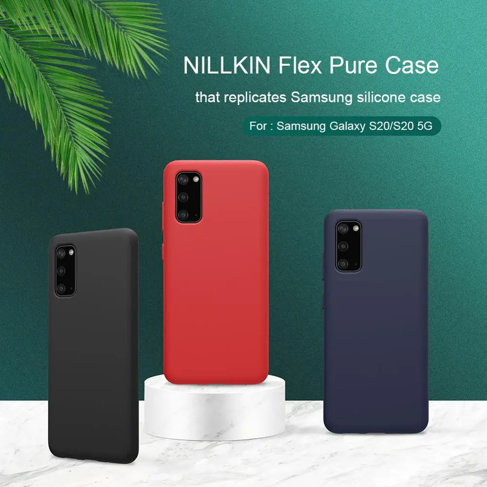 Чехол NILLKIN для Samsung Galaxy S20/S20 Plus/S20 Ultra жидкий силикон гладкая защитная задняя крышка