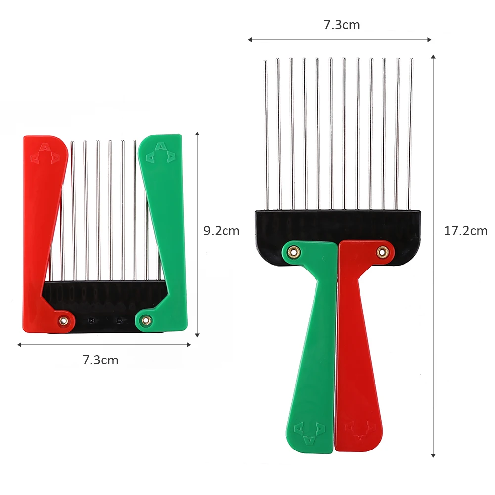 Складная MetalWide зубы парикмахерская расческа афро волосы Стиль Палочки гребень