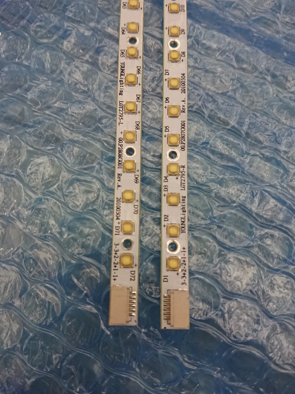 

5set=10 PCS*36LED 310mm LED backlight strip For LM270WQ1 SD C2 M270WQ1 SDA2 LGT2781 LGT2795 R L A1419 MD095 ME088